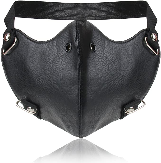 leather face mask